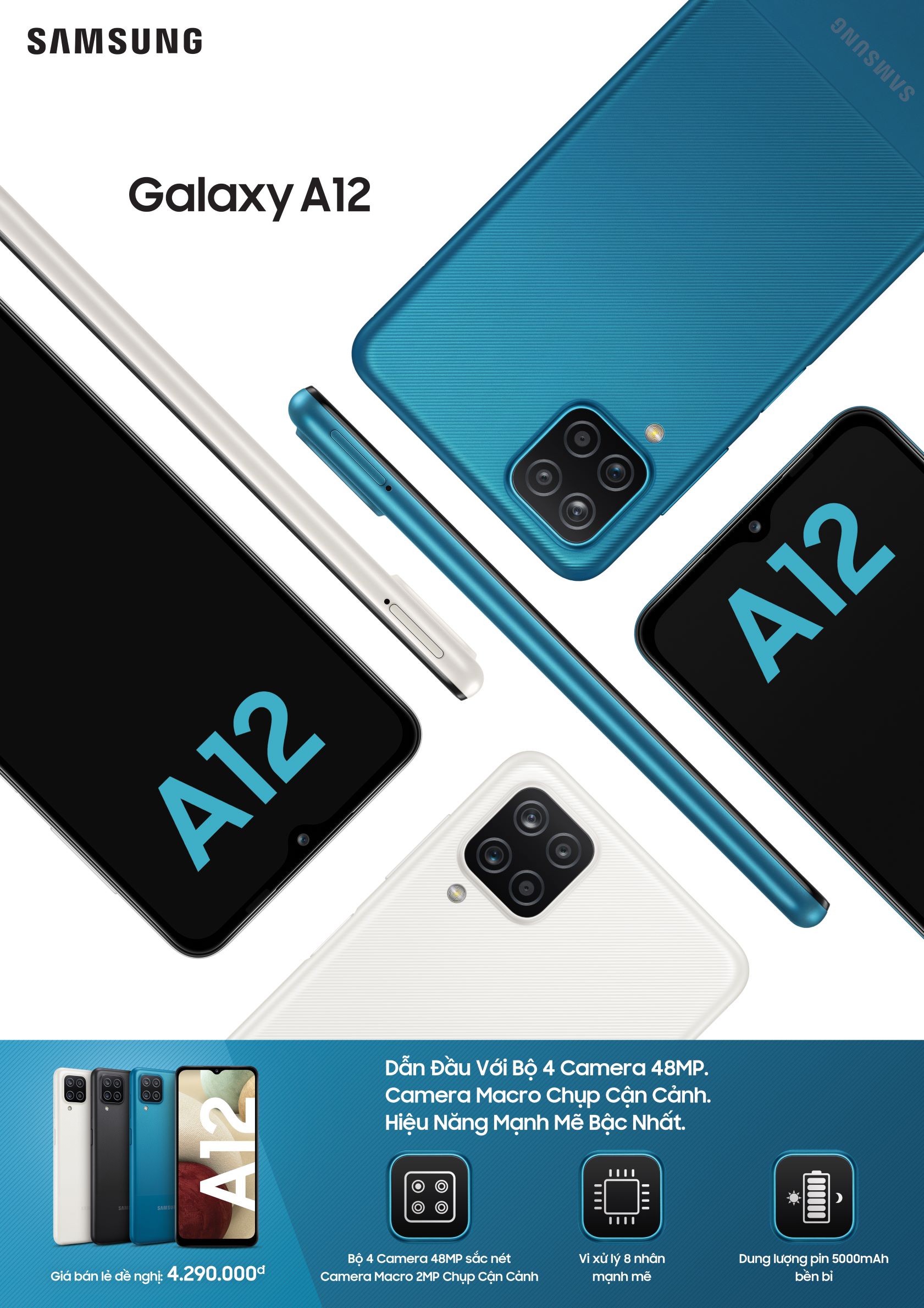 Samsung ra mắt Galaxy A12 và A02s: Bộ đôi smartphone với camera nổi bật, hiệu năng mạnh và dung lượng pin lớn