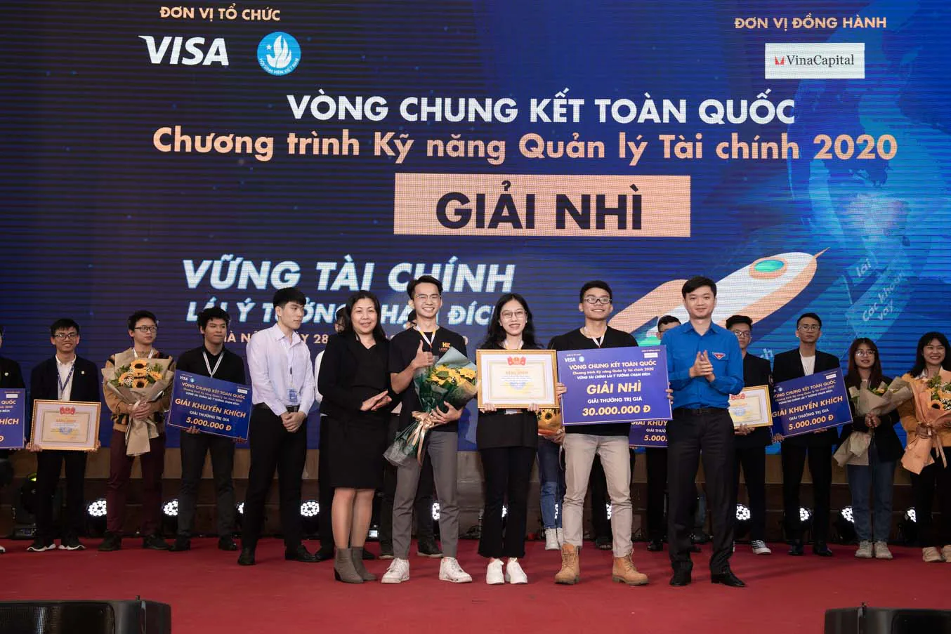 Các nhà khởi nghiệp trẻ tiếp đất ngoạn mục trong đêm chung kết chương trình Kỹ năng Quản lý Tài chính 2020 của Visa và Trung ương Hội Sinh viên Việt Nam