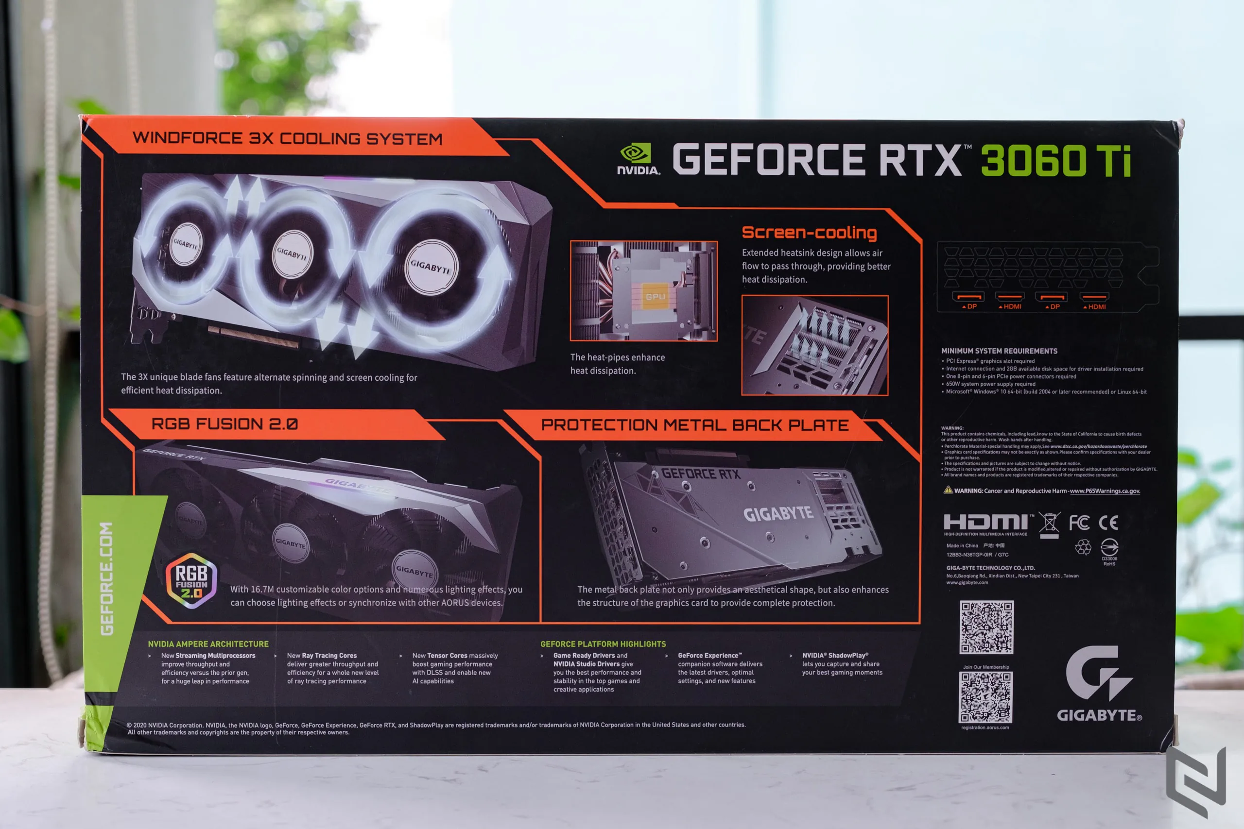Mở hộp Gigabyte GeForce RTX 3060 Ti GAMING OC PRO 8G