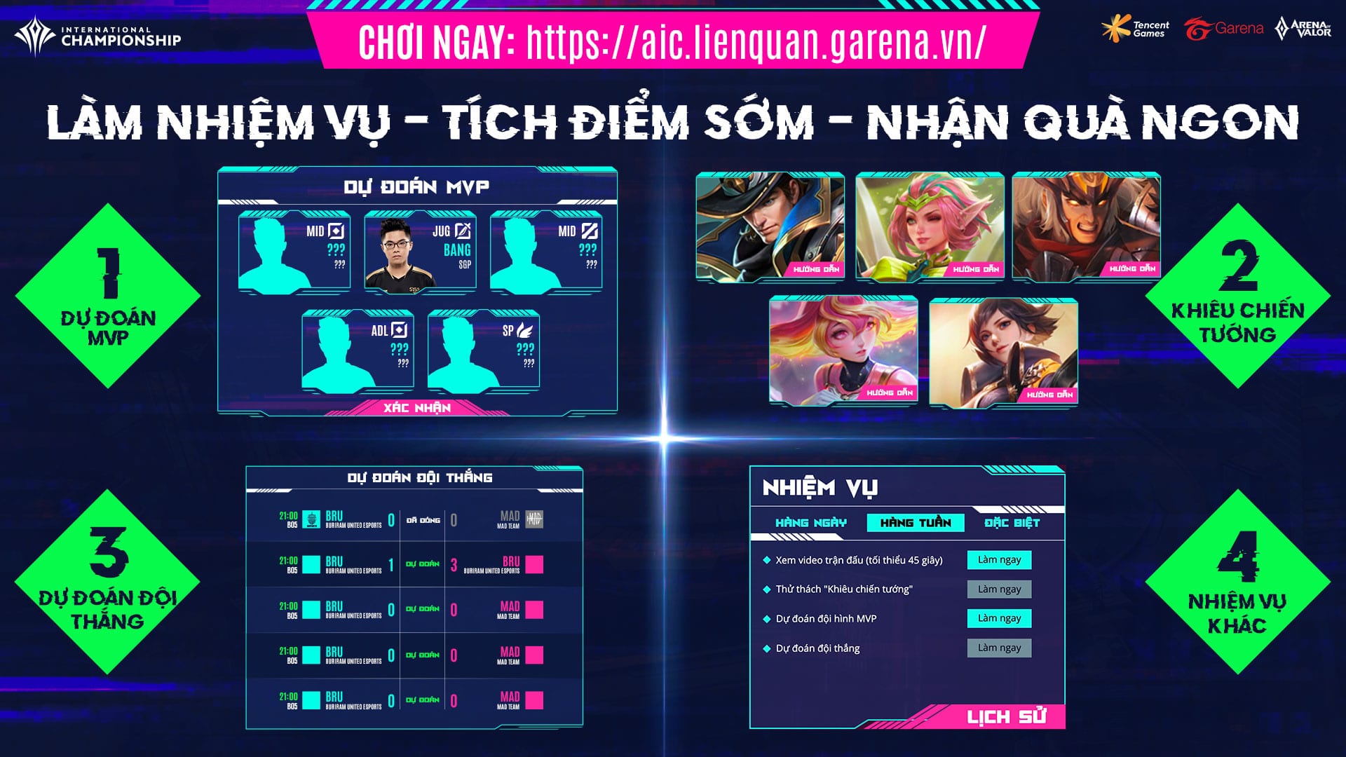 [Liên Quân Mobile] Lịch thi đấu bán kết AIC 2020: Việt Nam chắc chắn có đại diện lọt vào chung kết