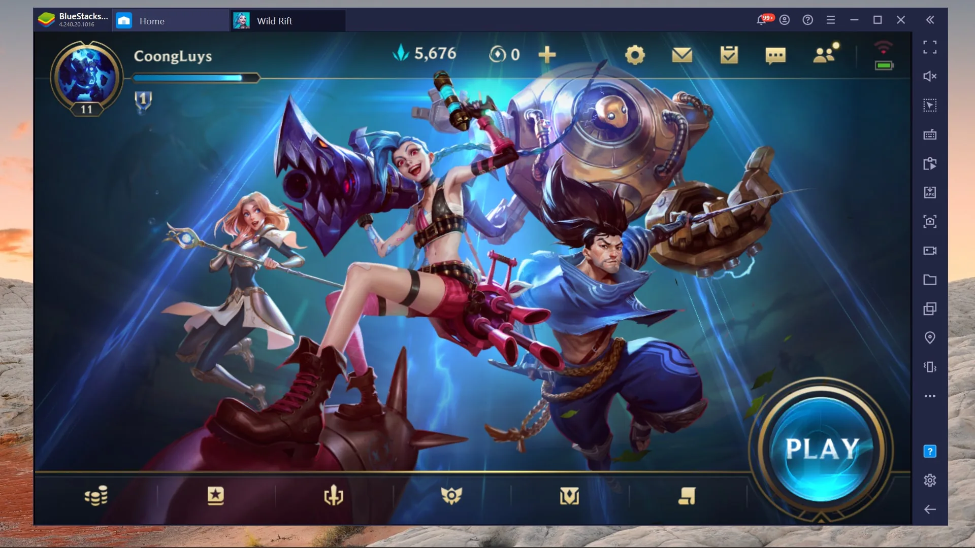 Chơi game Tốc Chiến trên máy tính với BlueStacks