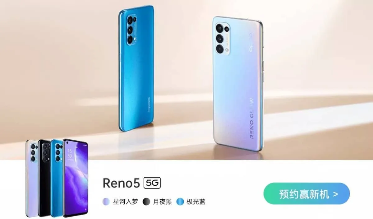 Lộ diện thông số OPPO Reno5 Pro+ 5G với Snapdragon 865, cảm biến ảnh Sony và mặt lưng "điện sắc"