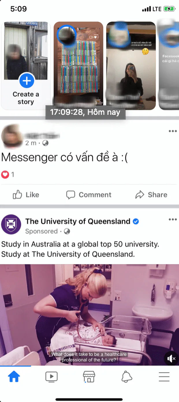 Facebook Messenger đang gặp lỗi không gửi được tin nhắn tại Việt Nam