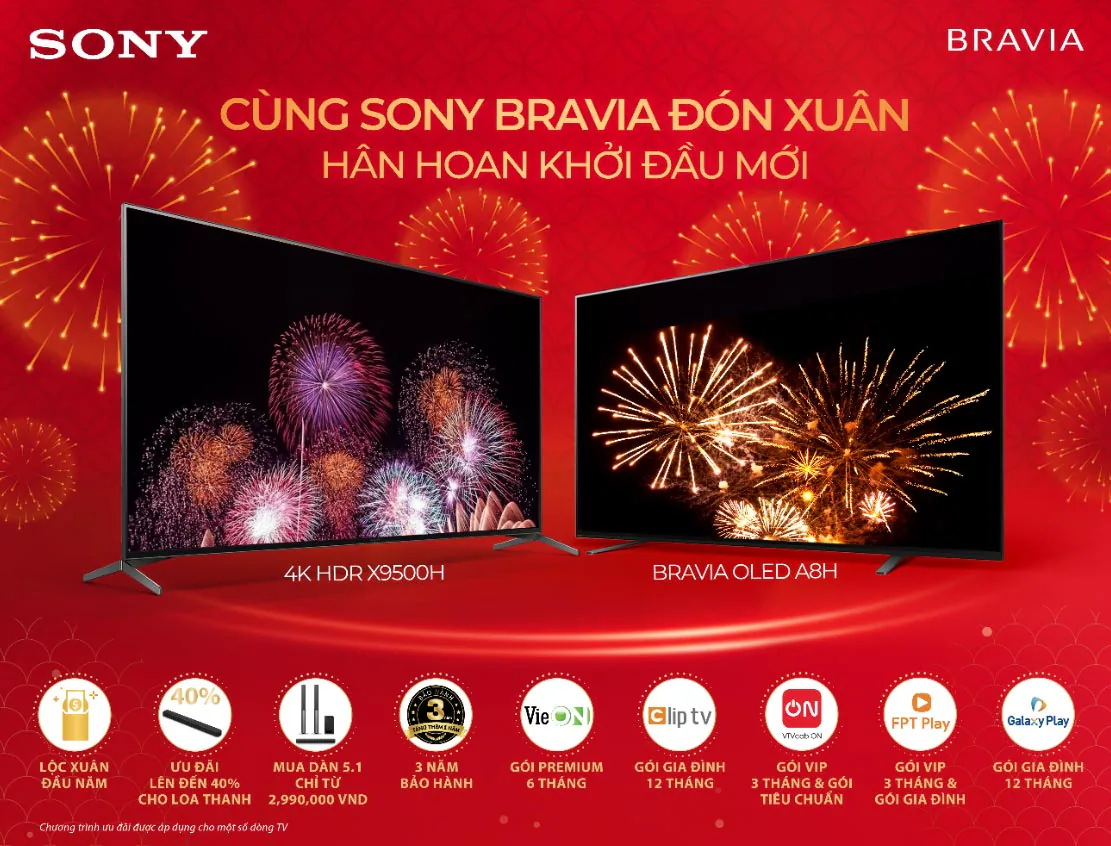 Chương trình Khuyến mãi đặc biệt mùa Tết “Cùng Sony đón Xuân – Hân hoan khởi đầu mới”