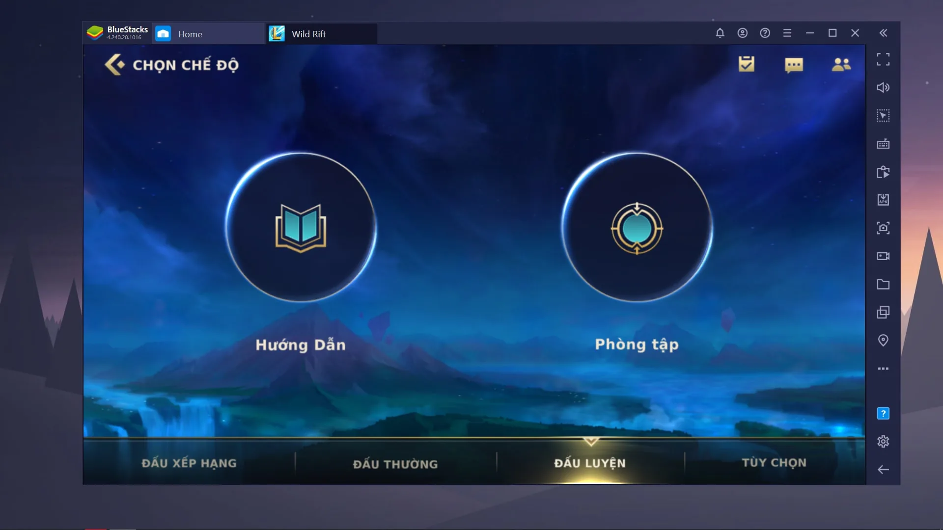 Cách thiết lập bàn phím chơi game Tốc Chiến trên BlueStacks