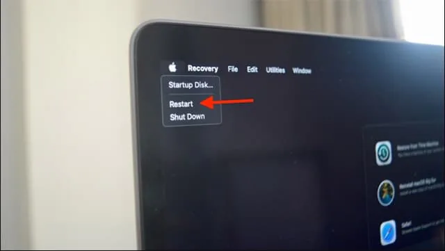vào Recovery Mode trên Mac chạy M1