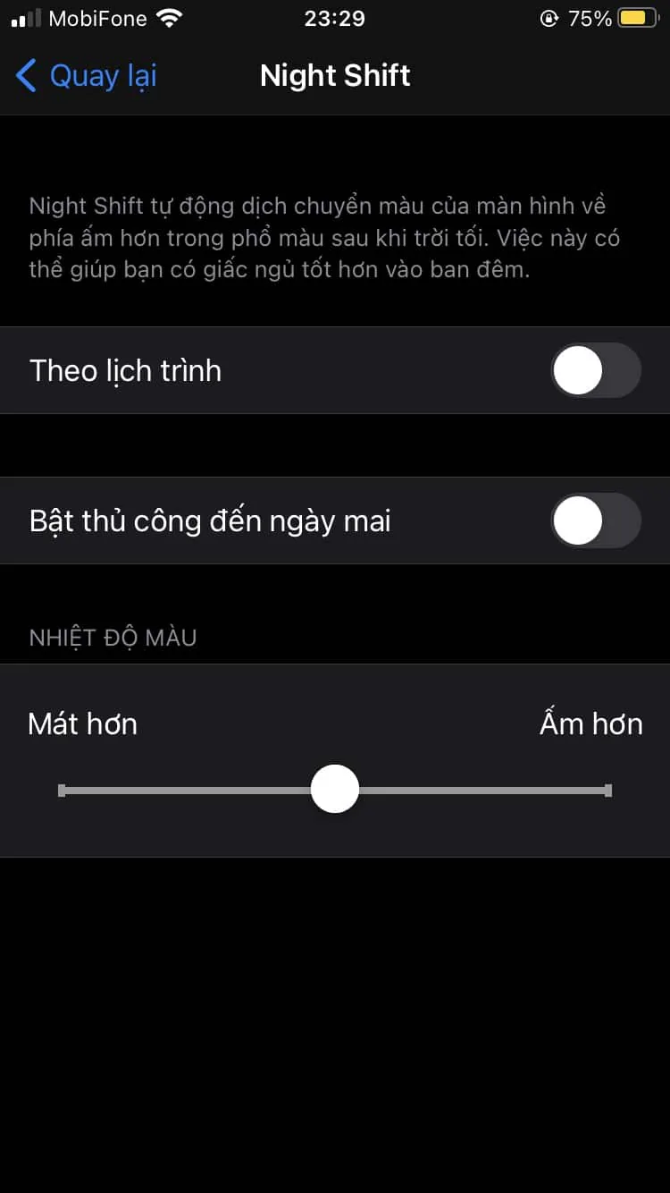 Hướng dẫn tắt tính năng tự động điều chỉnh độ sáng trên iPhone
