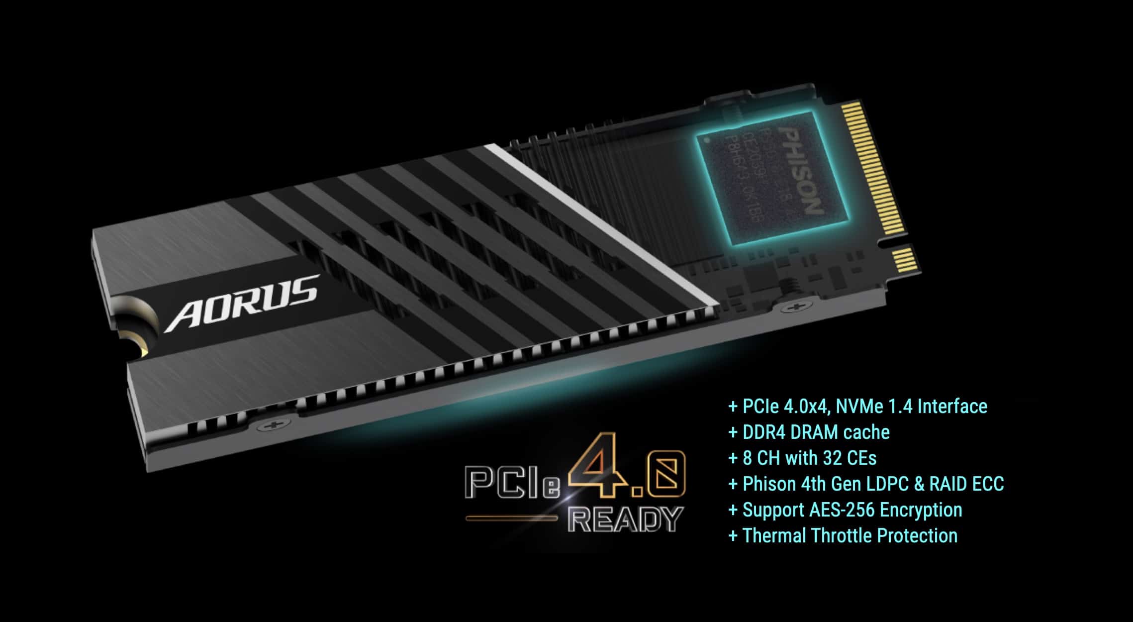 Gigabyte ra mắt SSD AORUS Gen4 7000S tốc độ đọc lên tới 7000MB/s