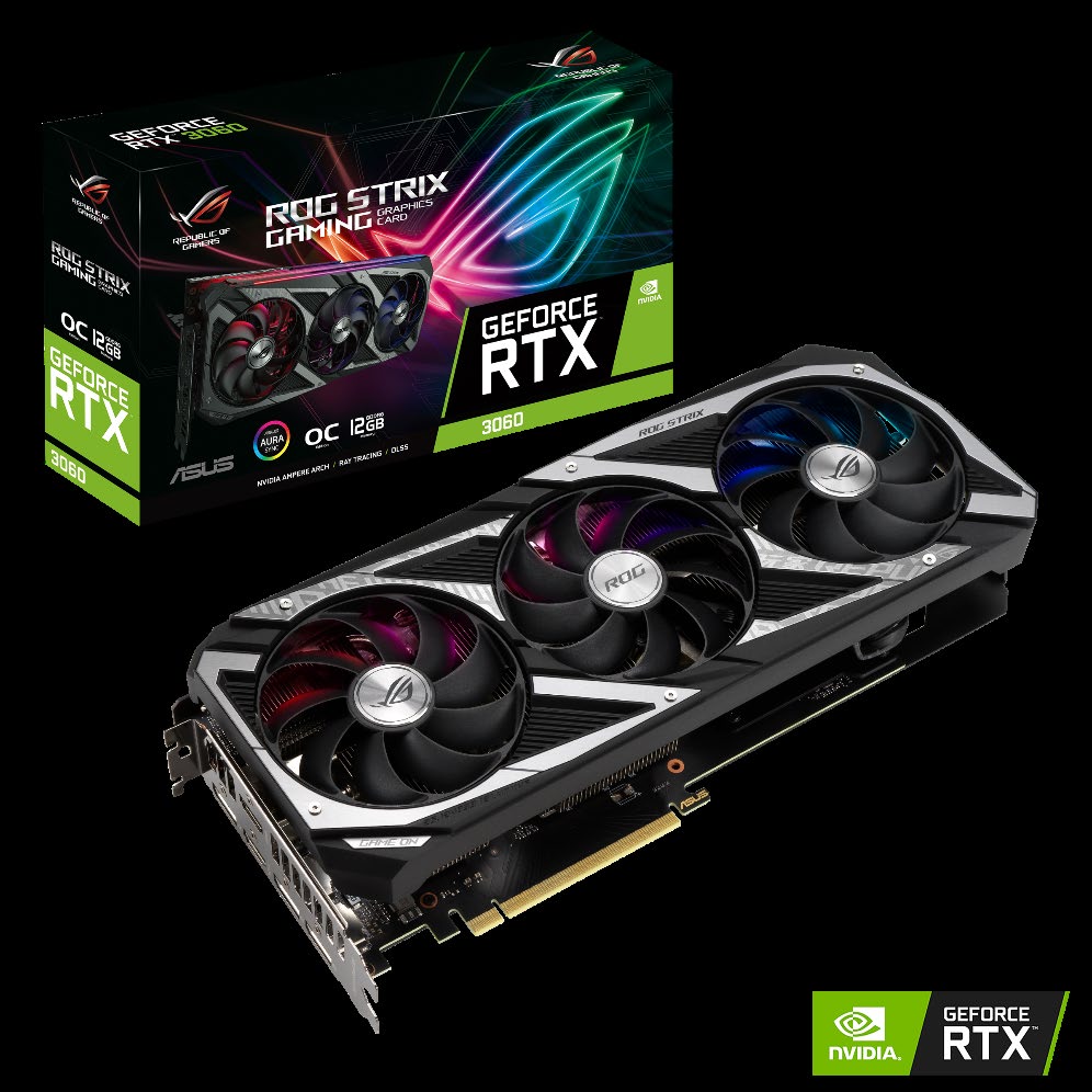 ASUS công bố card đồ họa GeForce RTX 3060 12 GB Series