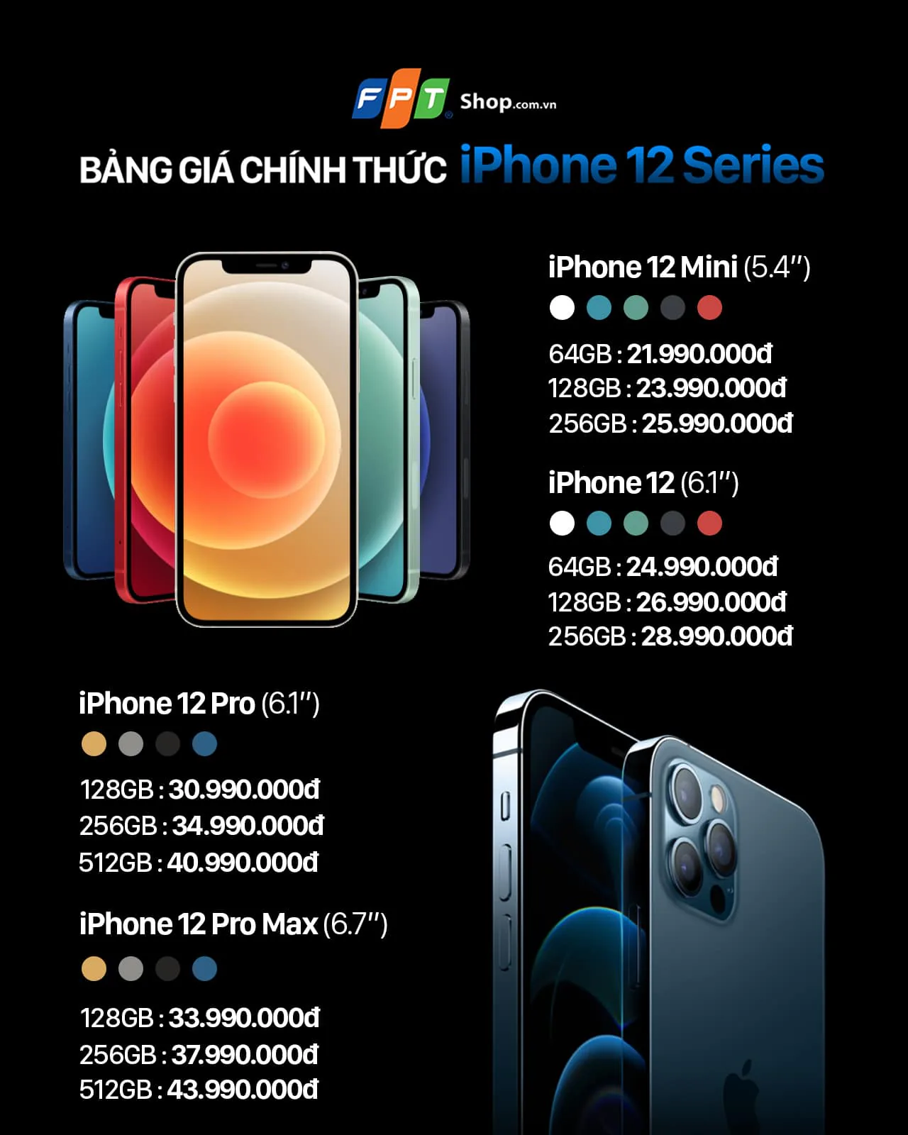 FPT Shop nhanh chóng lên kệ 10,000 iPhone 12 Pro và 12 Pro Max phục vụ khách hàng mua sắm tết