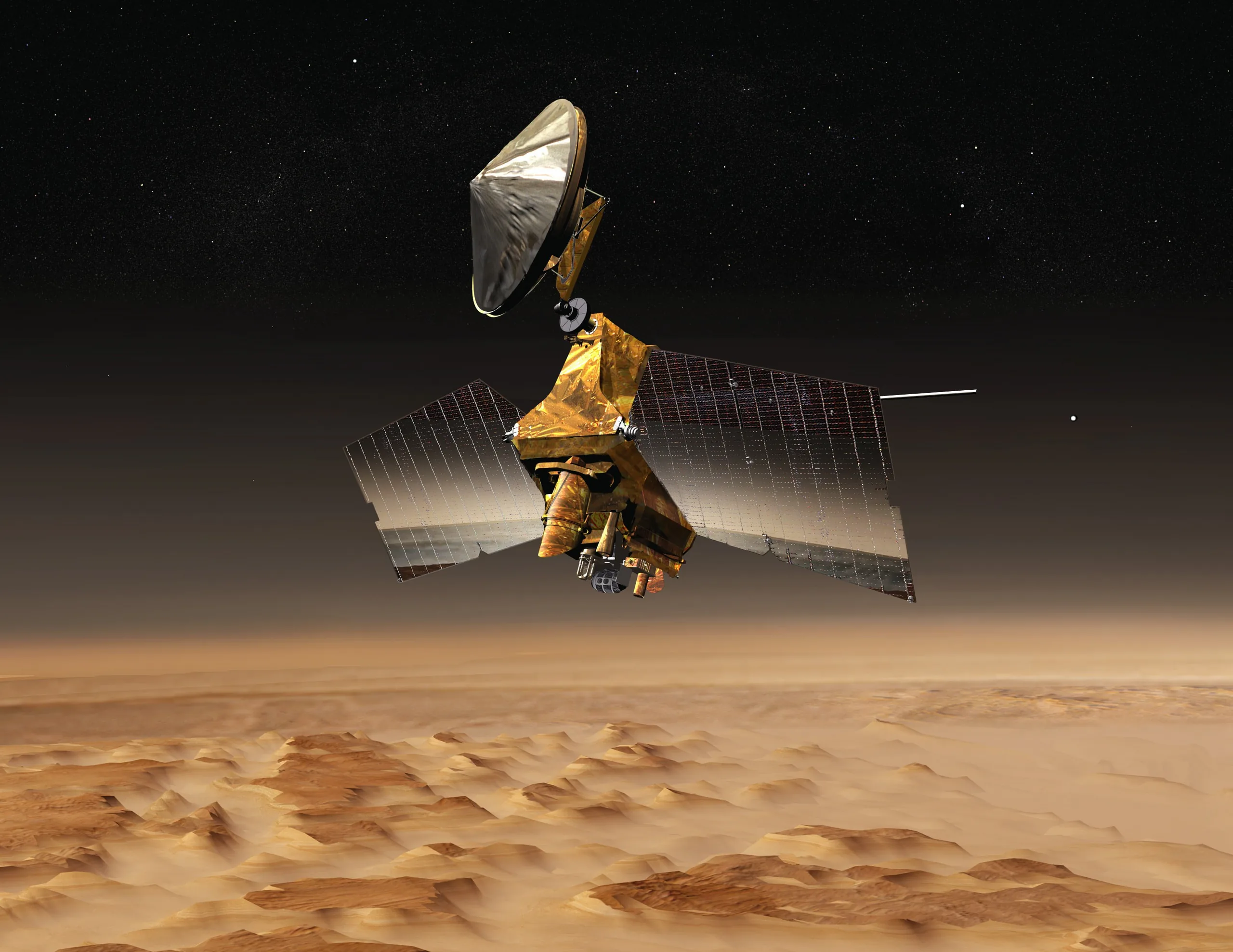 Camera quỹ đạo HiRISE của NASA đã chụp ảnh cận cảnh bề mặt Sao Hoả