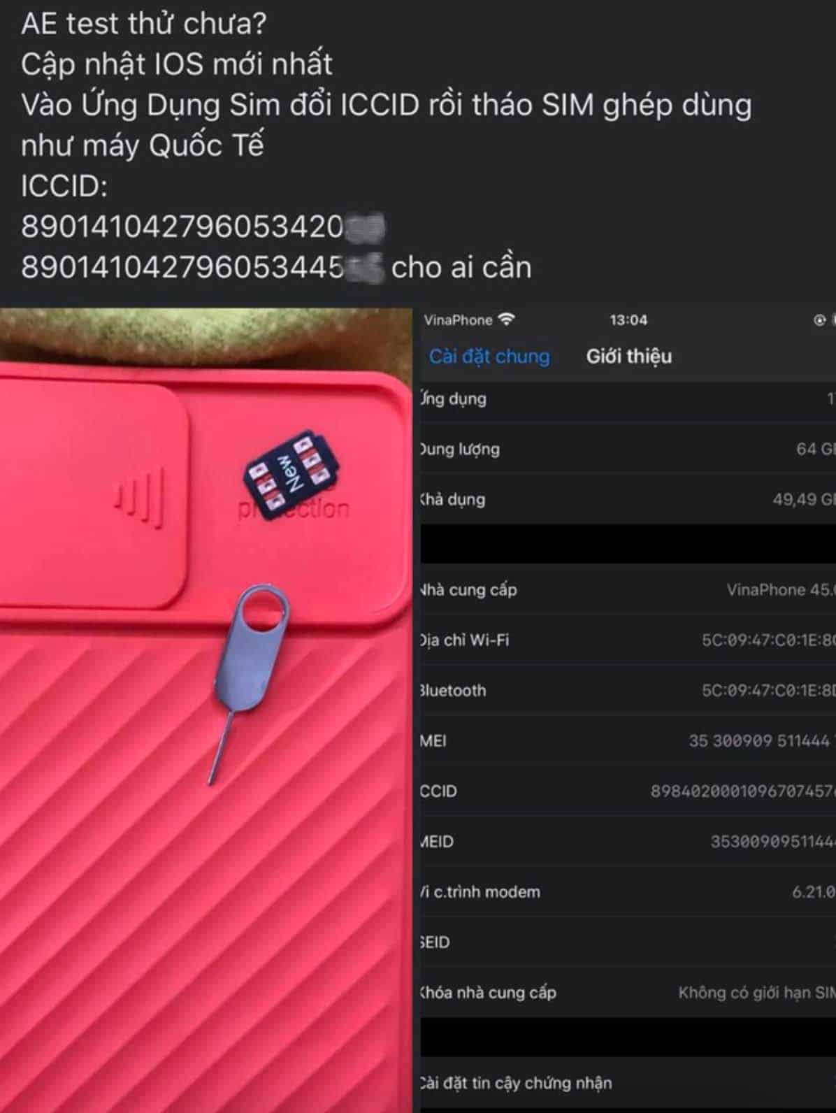 iPhone Lock được fix lên quốc tế bằng mã ICCID mới, giá iPhone có thay đổi hay không?