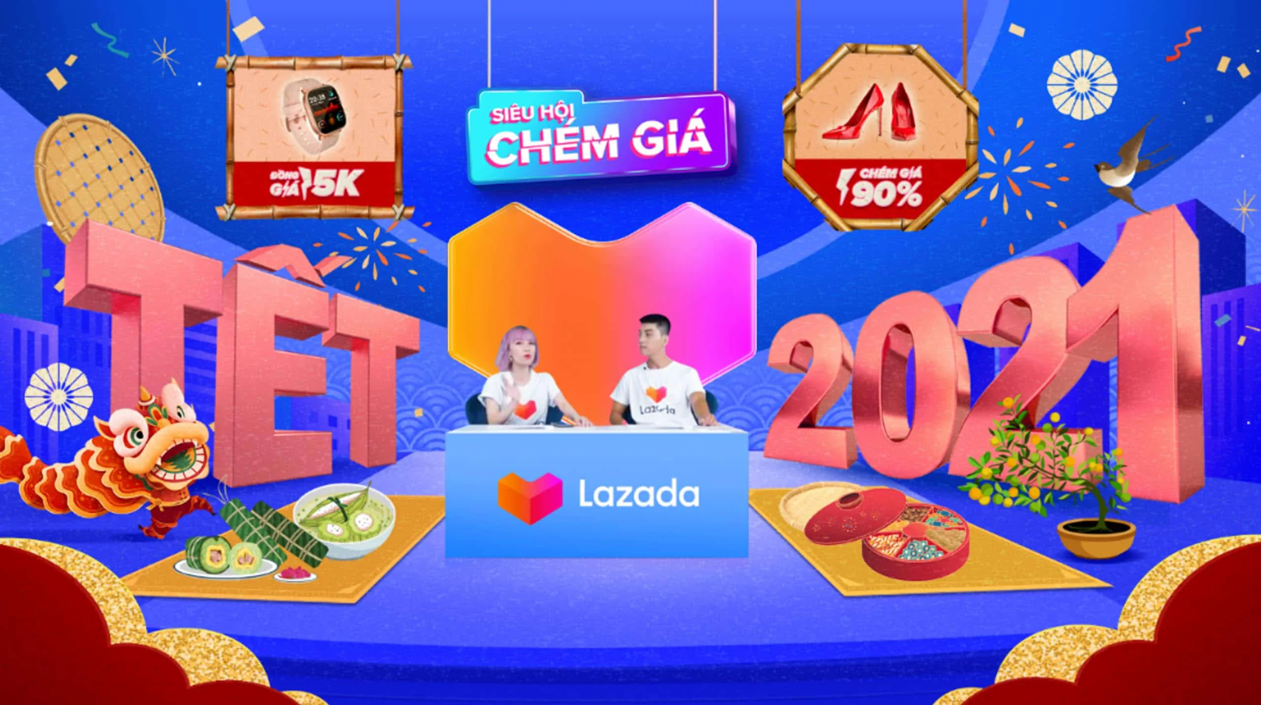 An tâm sắm tết với hàng triệu ưu đãi từ Lazada