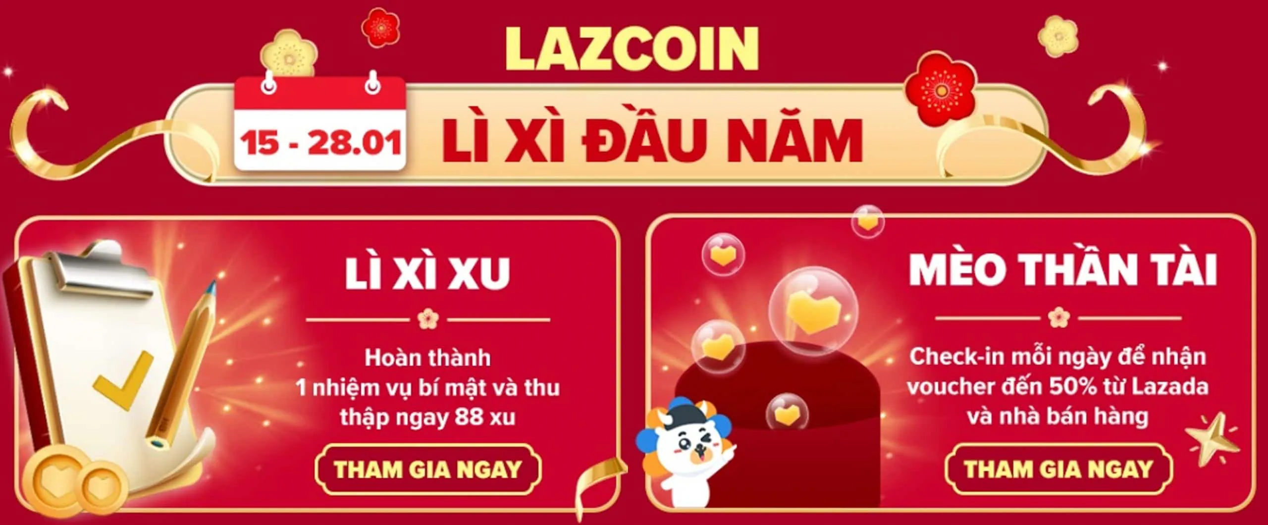 An tâm sắm tết với hàng triệu ưu đãi từ Lazada