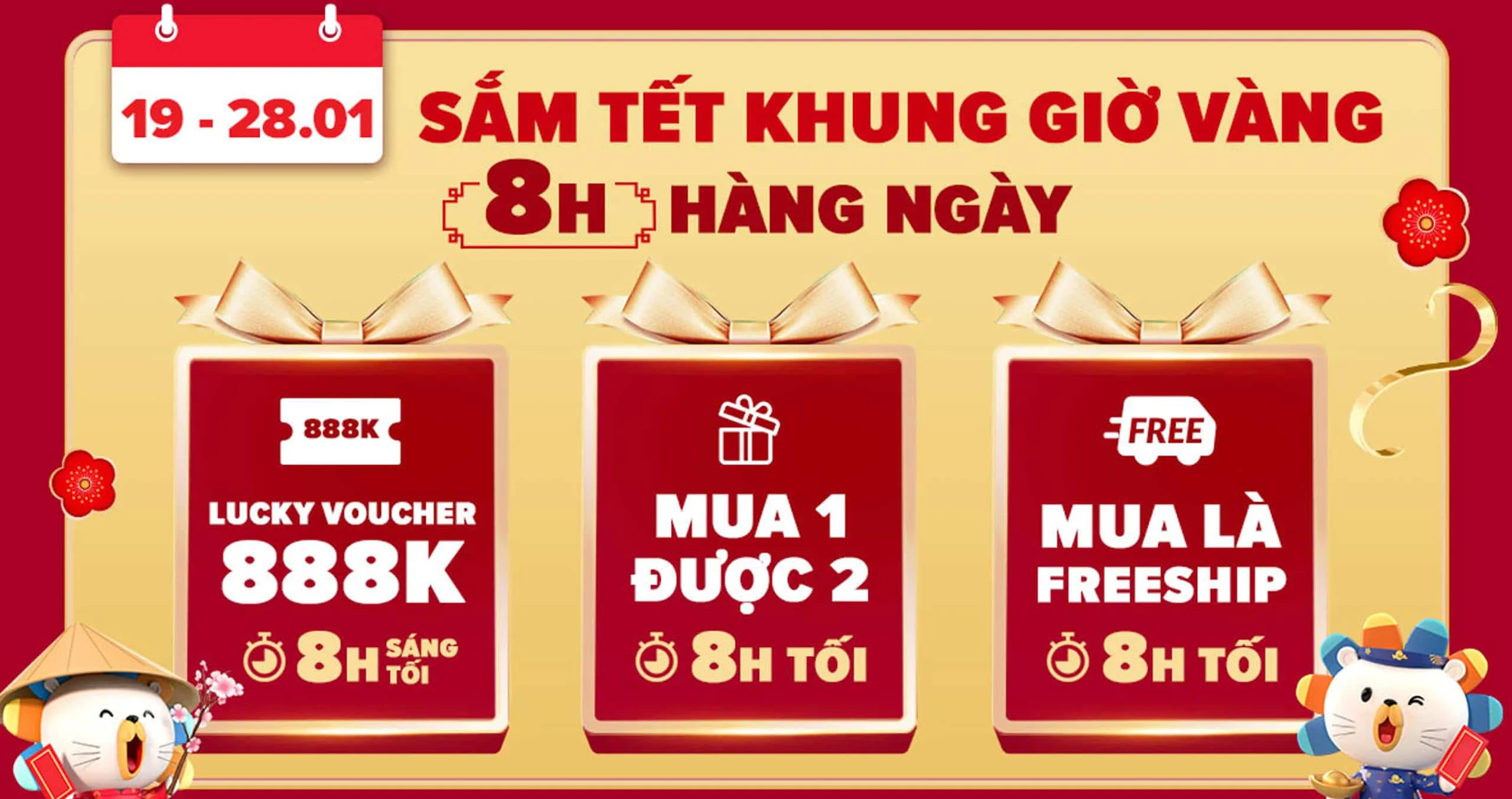 An tâm sắm tết với hàng triệu ưu đãi từ Lazada
