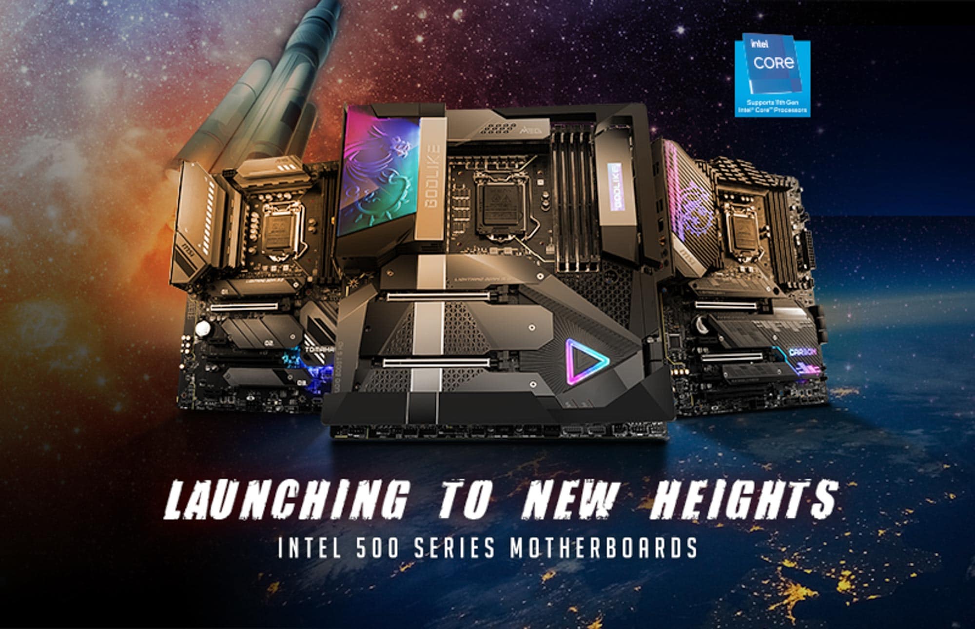 Các dòng bo mạch chủ Intel 500 Series của MSI chính thức ra mắt