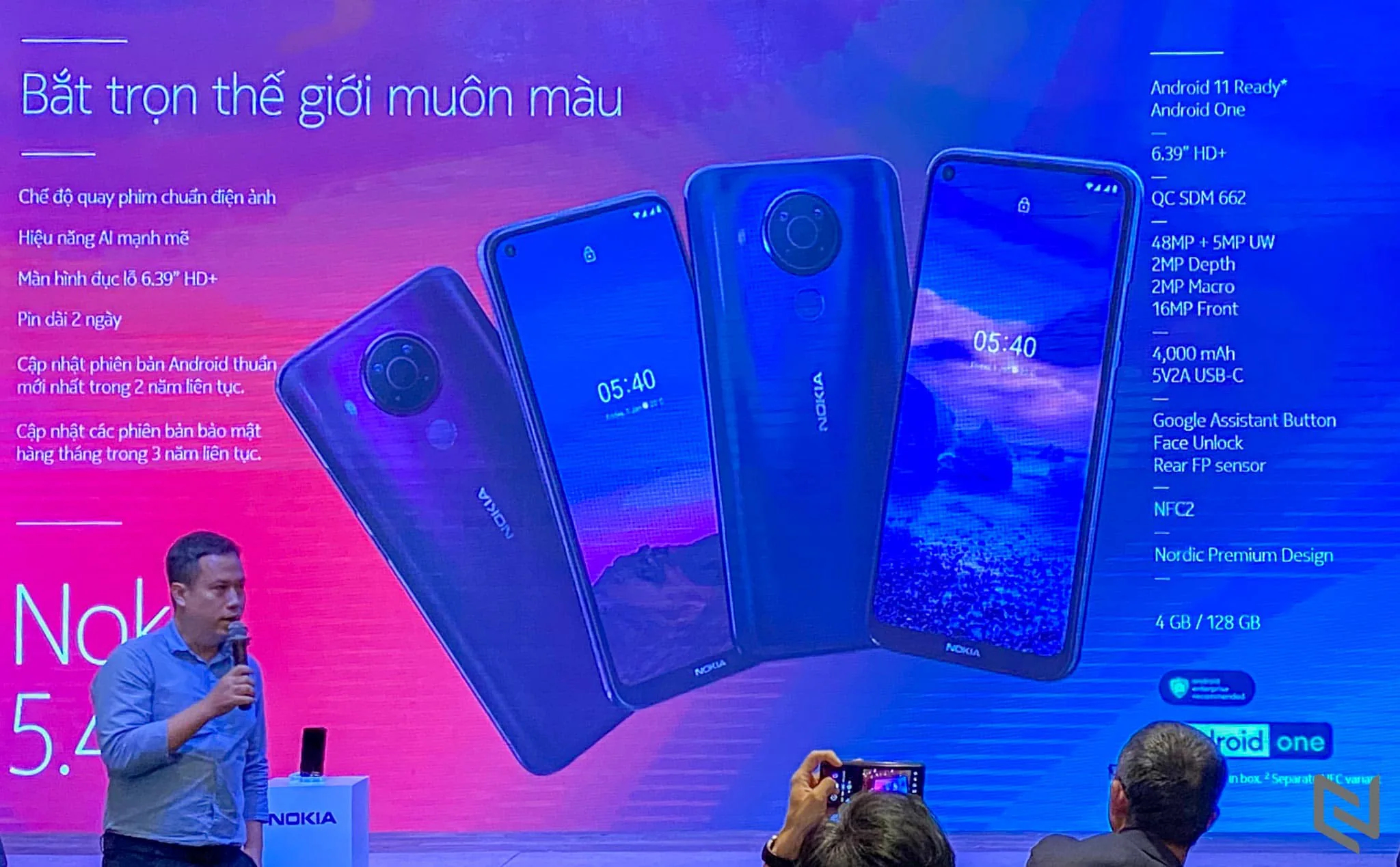 Nokia 5.4 chính thức ra mắt thị trường Việt Nam: 4 camera với hiệu ứng quay phim chuẩn điện ảnh