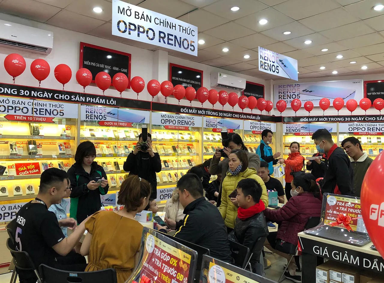 FPT Shop mở bán OPPO Reno5, số đơn hàng cao gấp 4 lần so với phiên bản tiền nhiệm