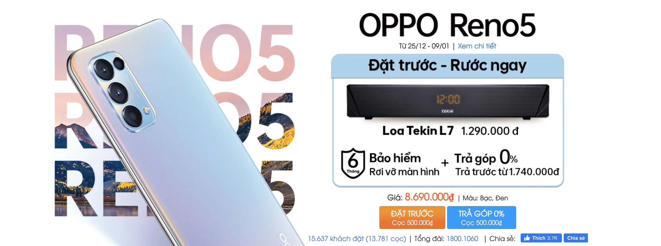 OPPO Reno5 với những trang bị thời thượng, là smartphone đáng mua nhất dịp tết Tân Sửu 2021