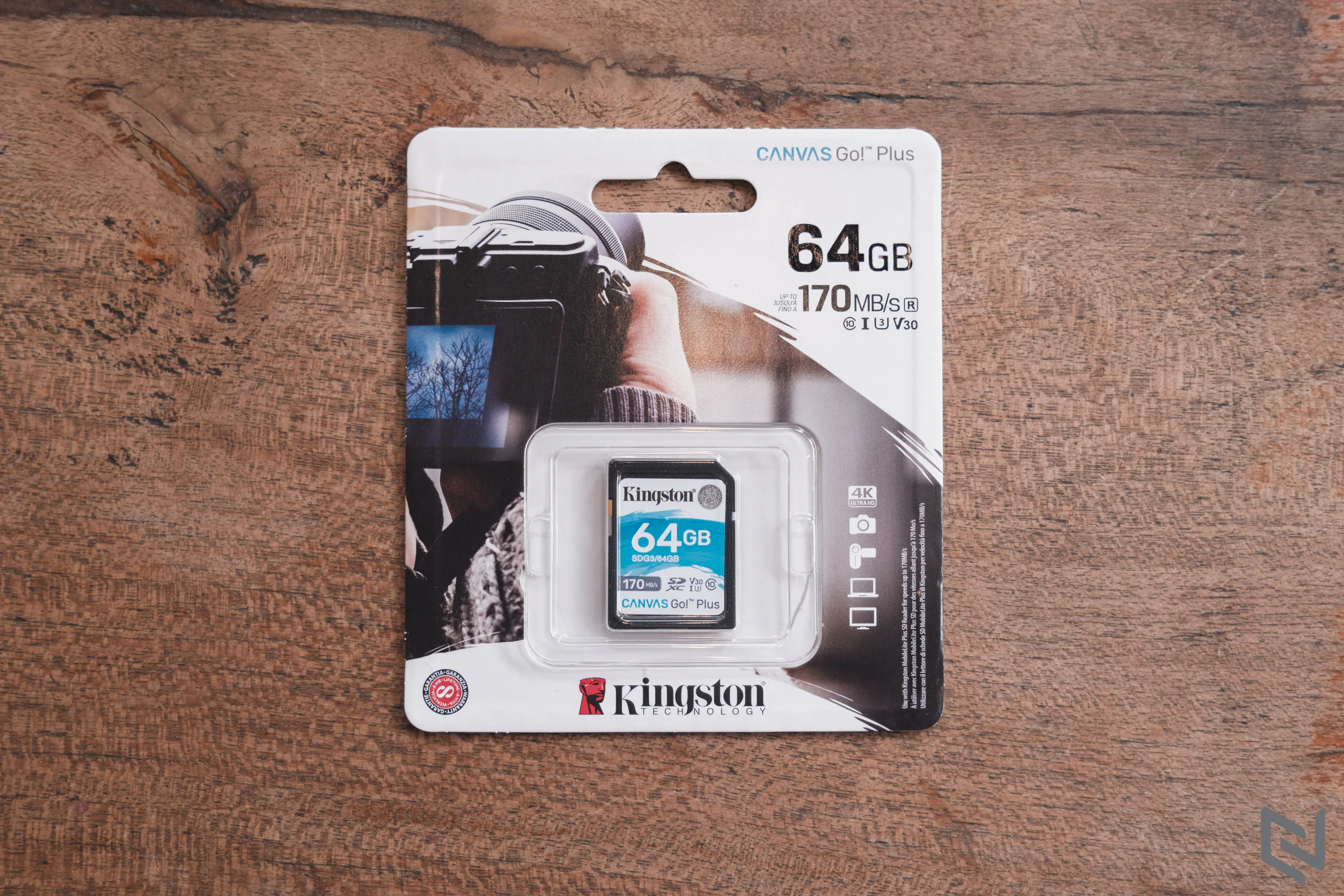 Trên tay thẻ nhớ SD Kingston Canvas Go! Plus 64GB: Chuẩn UHS-I U3 Class 10, tốc độ 170MB/s, quay được 4K UHD