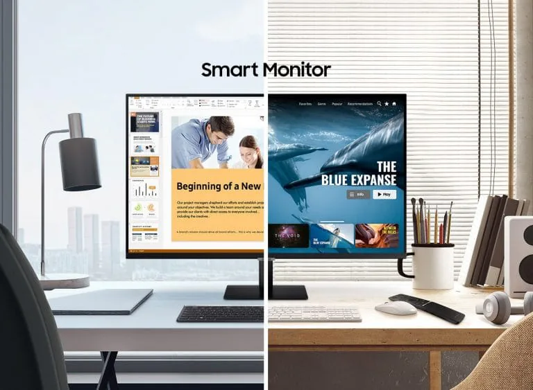 Samsung chính thức ra mắt dòng màn hình thông minh không cần máy tính M7 và M5
