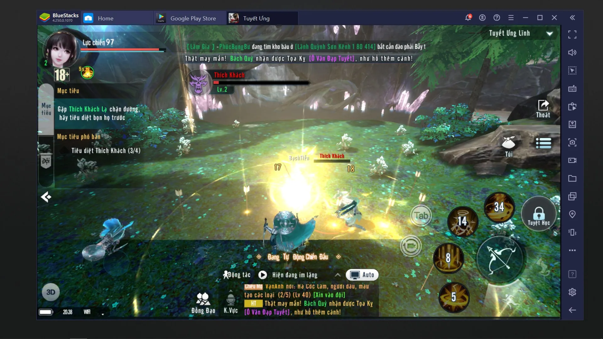 Trải nghiệm game Tuyết Ưng VNG trên PC với ứng dụng Bluestacks