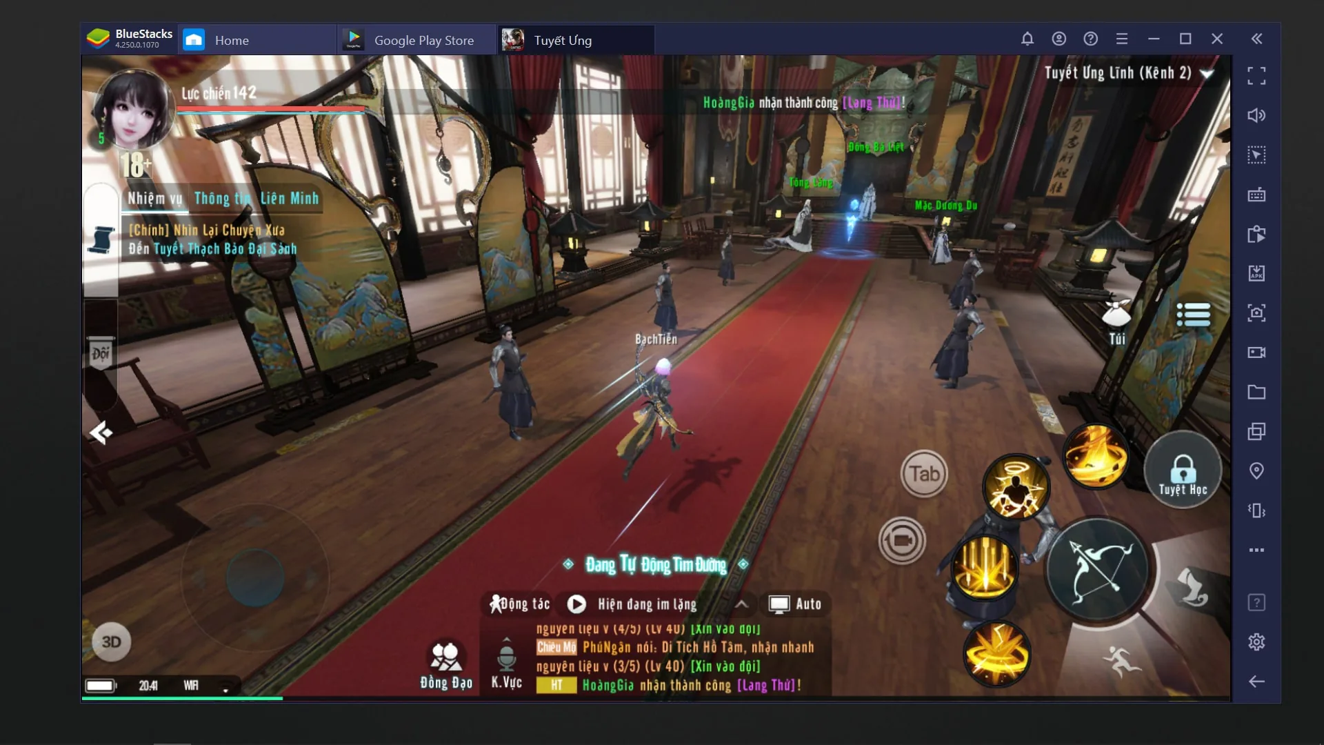 Trải nghiệm game Tuyết Ưng VNG trên PC với ứng dụng Bluestacks