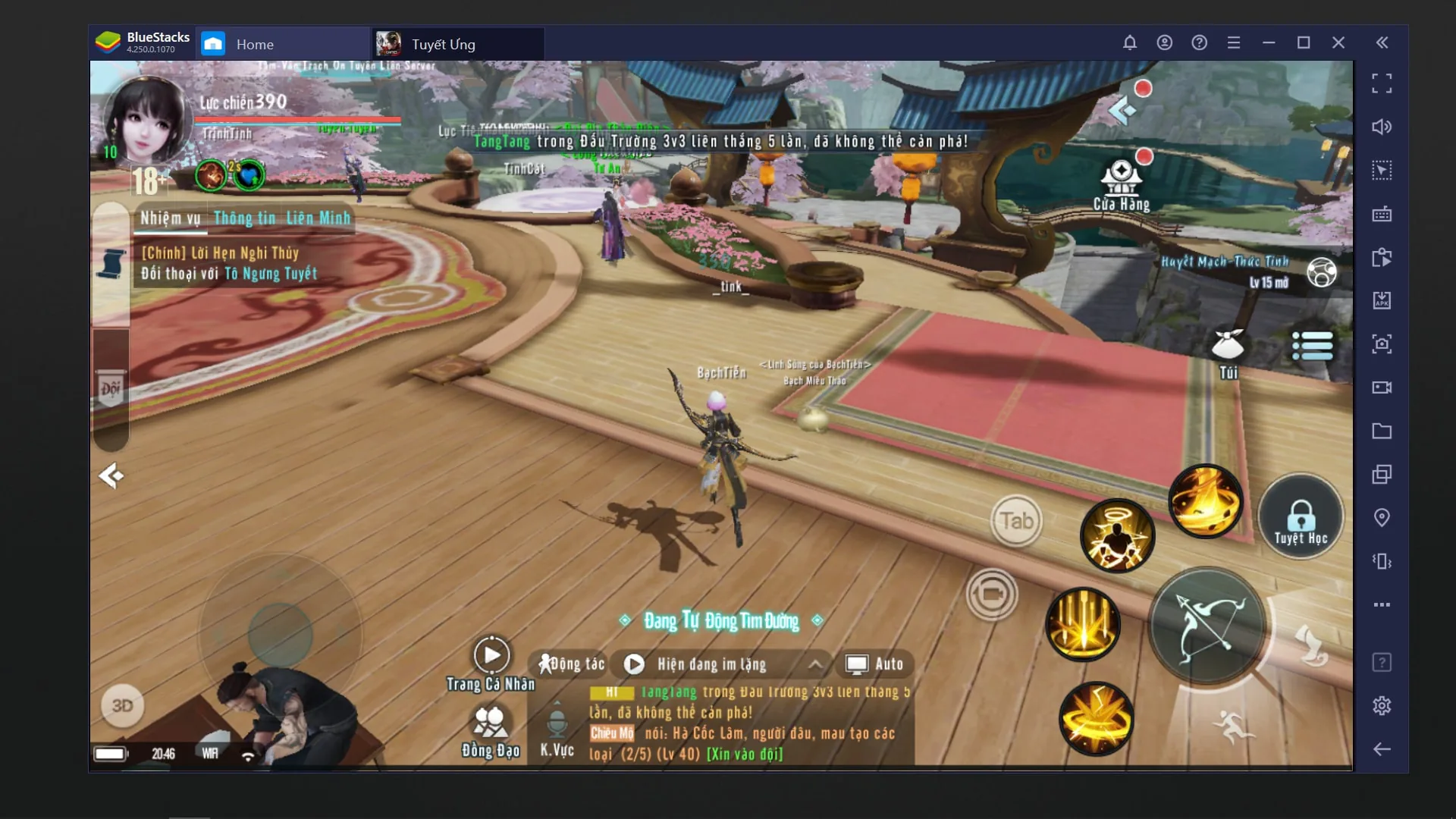 Trải nghiệm game Tuyết Ưng VNG trên PC với ứng dụng Bluestacks
