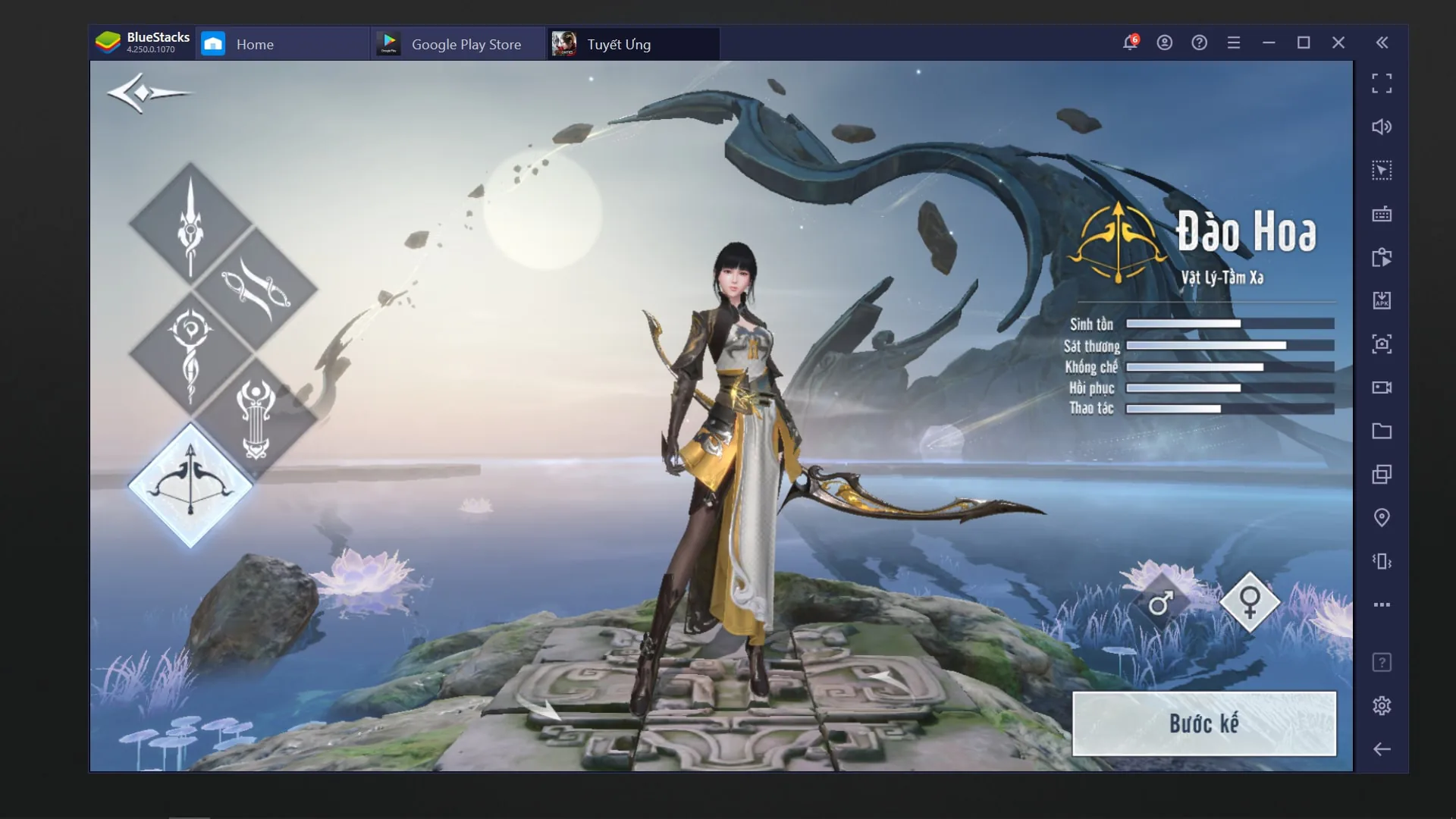 Trải nghiệm game Tuyết Ưng VNG trên PC với ứng dụng Bluestacks