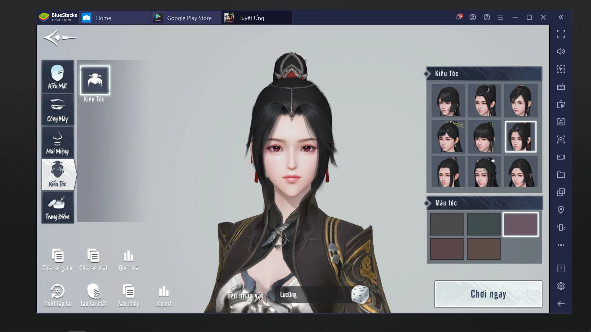 Trải nghiệm game Tuyết Ưng VNG trên PC với ứng dụng Bluestacks