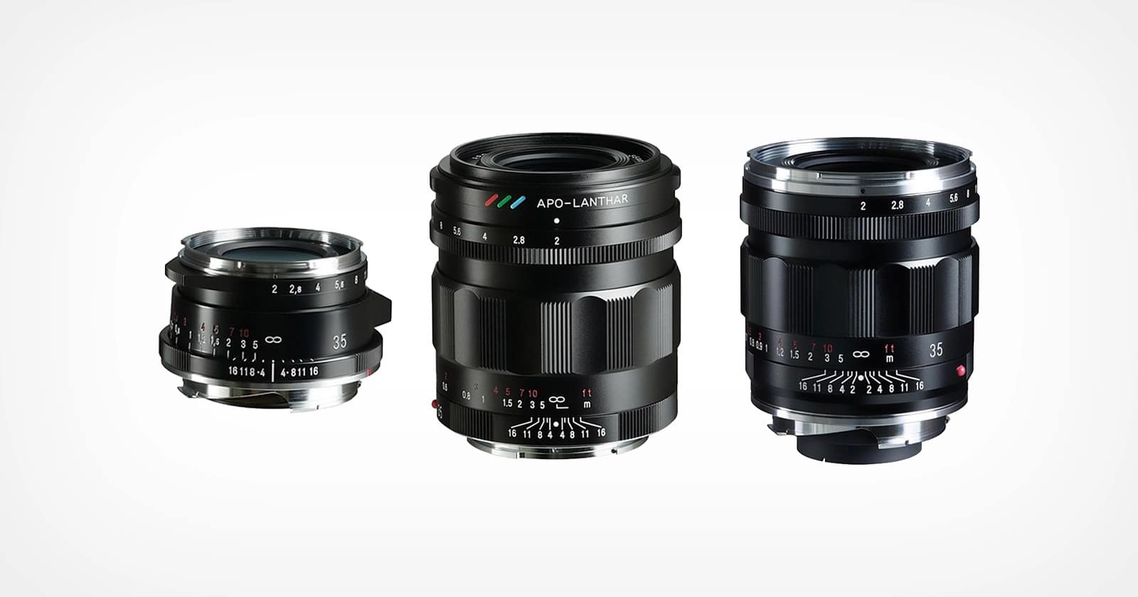 Cosina ra mắt 3 ống kính Voigtlander 35mm F2 mới cho Leica M và Sony E