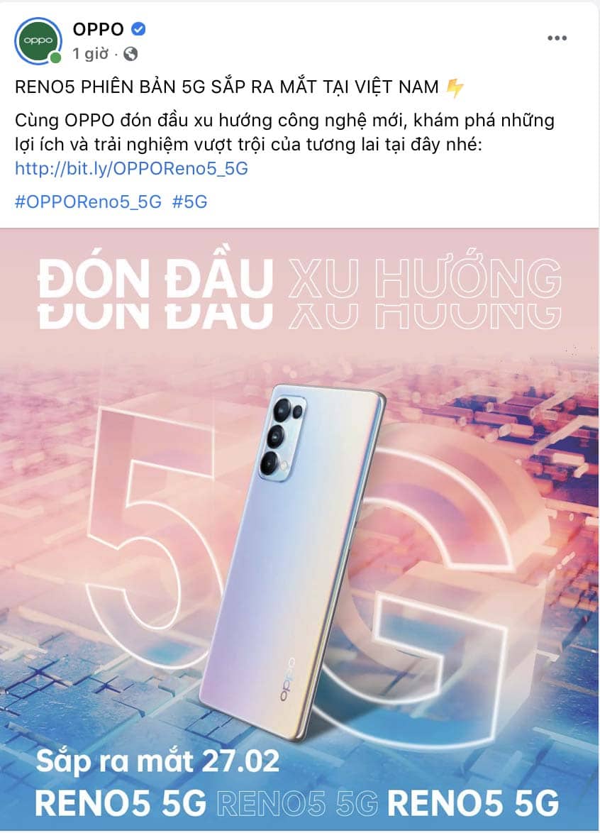 OPPO Reno5 5G sẽ chính thức trình làng Việt Nam vào ngày 27/2: Smartphone 5G giá dễ chịu đầu tiên của OPPO