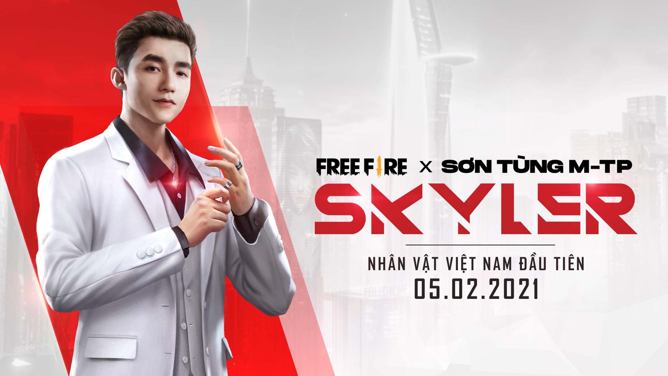 Tìm hiểu về Skyler - Nhân vật Việt Nam đầu tiên lấy cảm hứng từ Sơn Tùng M-TP, xuất hiện trong Free Fire từ ngày 05/02/2021