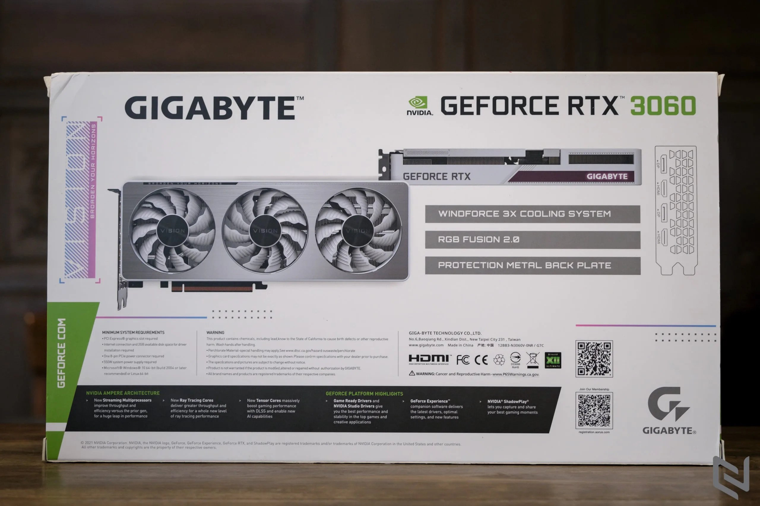 GIGABYTE GeForce RTX 3060 VISION OC 12GB