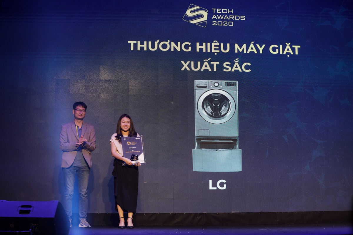 Máy giặt LG tiếp tục thắng lớn tại Số Hóa Tech Awards 2020