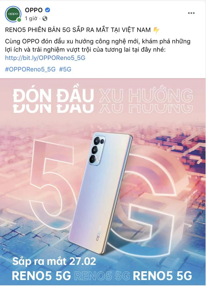 OPPO Reno5 5G sẽ chính thức trình làng Việt Nam vào ngày 27/2: Smartphone 5G giá dễ chịu đầu tiên của OPPO
