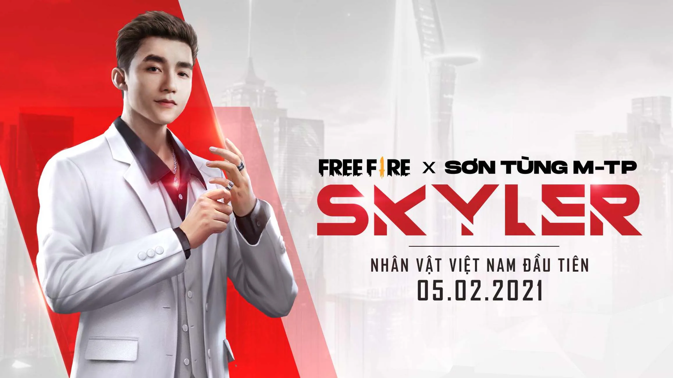 Tìm hiểu về Skyler - Nhân vật Việt Nam đầu tiên lấy cảm hứng từ Sơn Tùng M-TP, xuất hiện trong Free Fire từ ngày 05/02/2021