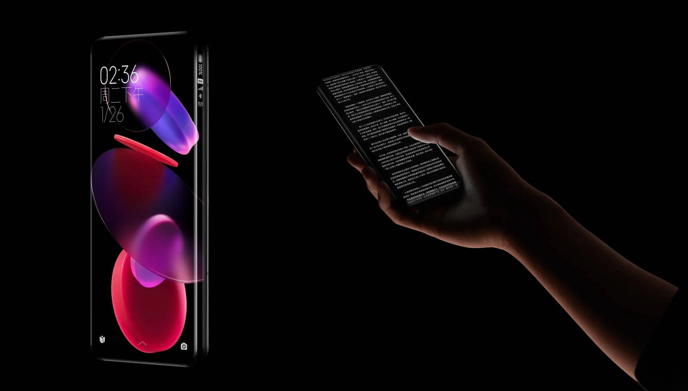 Xiaomi giới thiệu concept điện thoại mới với bốn cạnh cong thác đổ