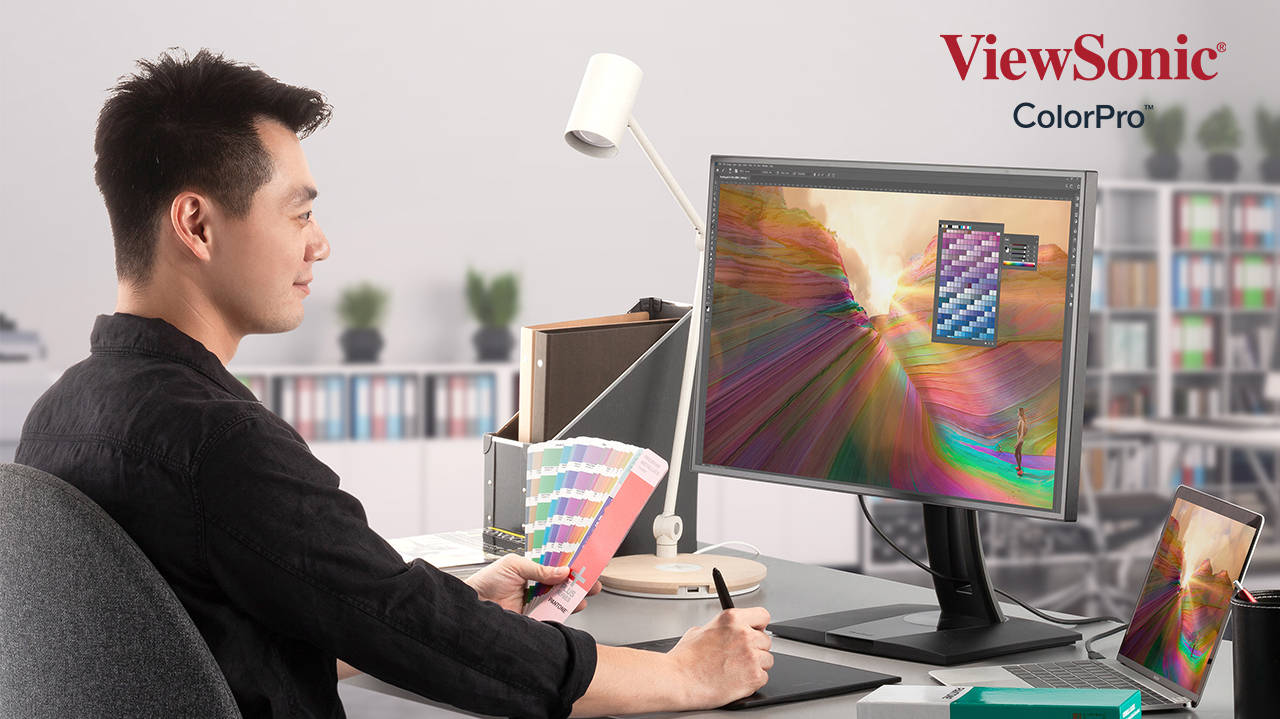 ViewSonic ra mắt màn hình thiết kế đồ họa ColorPro vp68a đạt chuẩn Pantone Validated