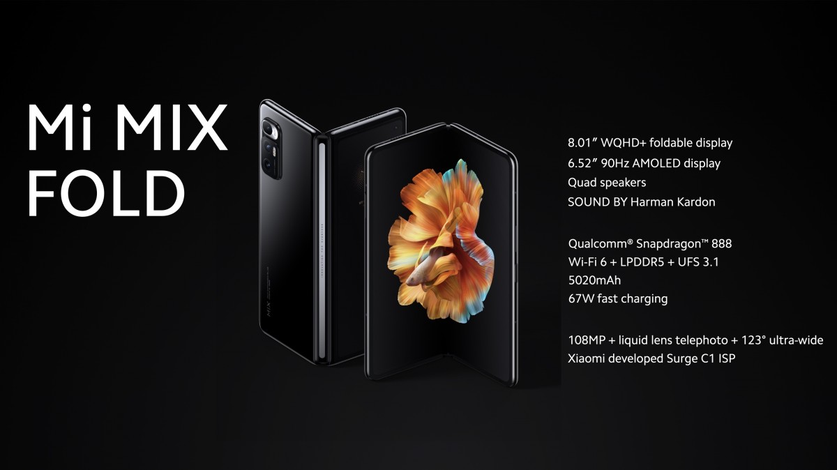 Smartphone gập Mi Mix Fold từ Xiaomi sở hữu ống kính tinh thể lỏng với độ phóng đại 3X