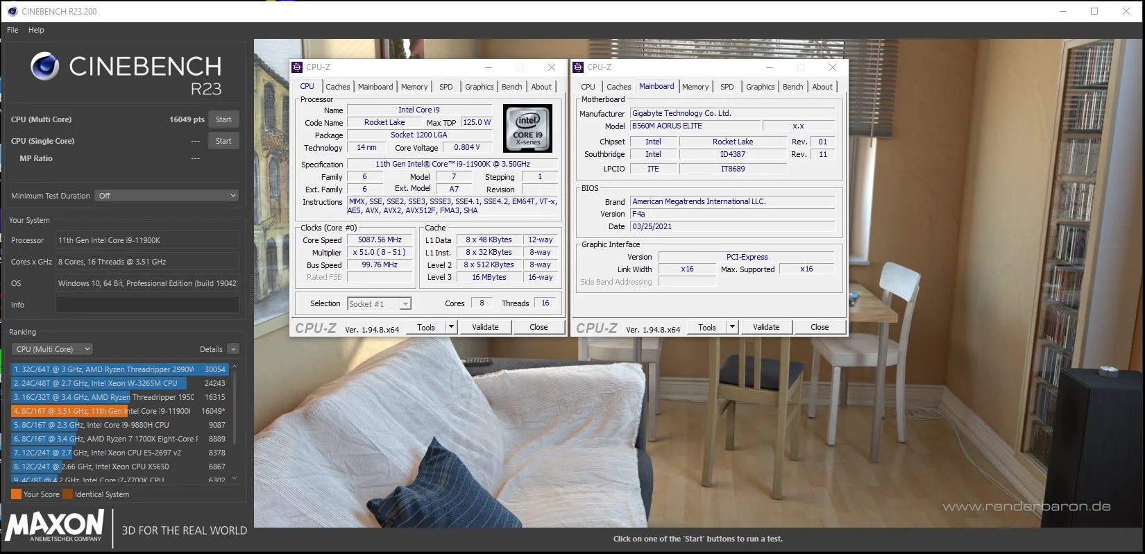 GIGABYTE B560 cập nhật BIOS giúp tăng khả năng ép xung CPU i9 11900K lên all-core 5.1GHz