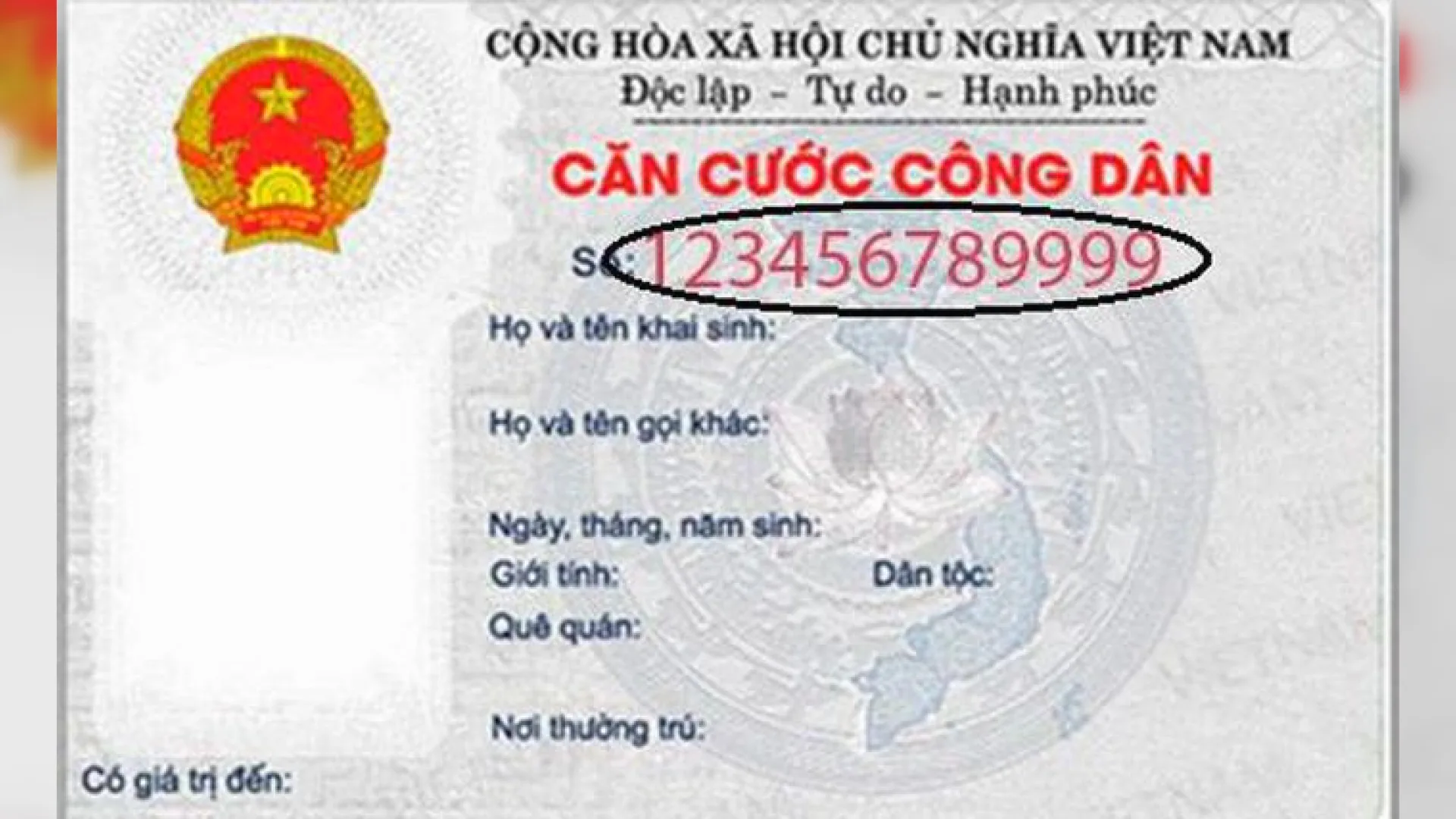 ý nghĩa số thẻ căn cước công dân