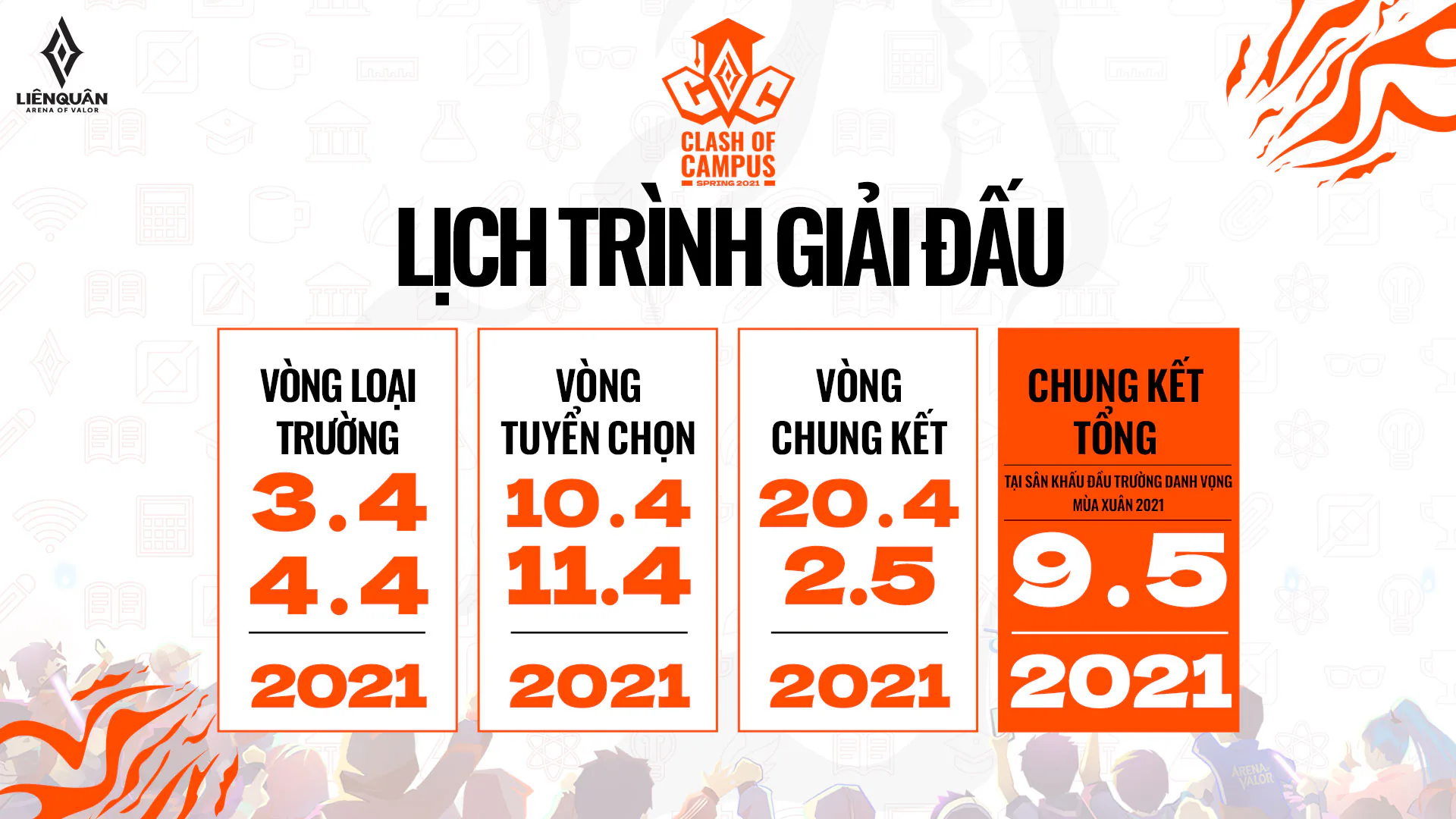 Liên Quân Mobile - Công bố "Giải đấu sinh viên Clash of Campus với tổng giải thưởng lên đến 200 triệu đồng"