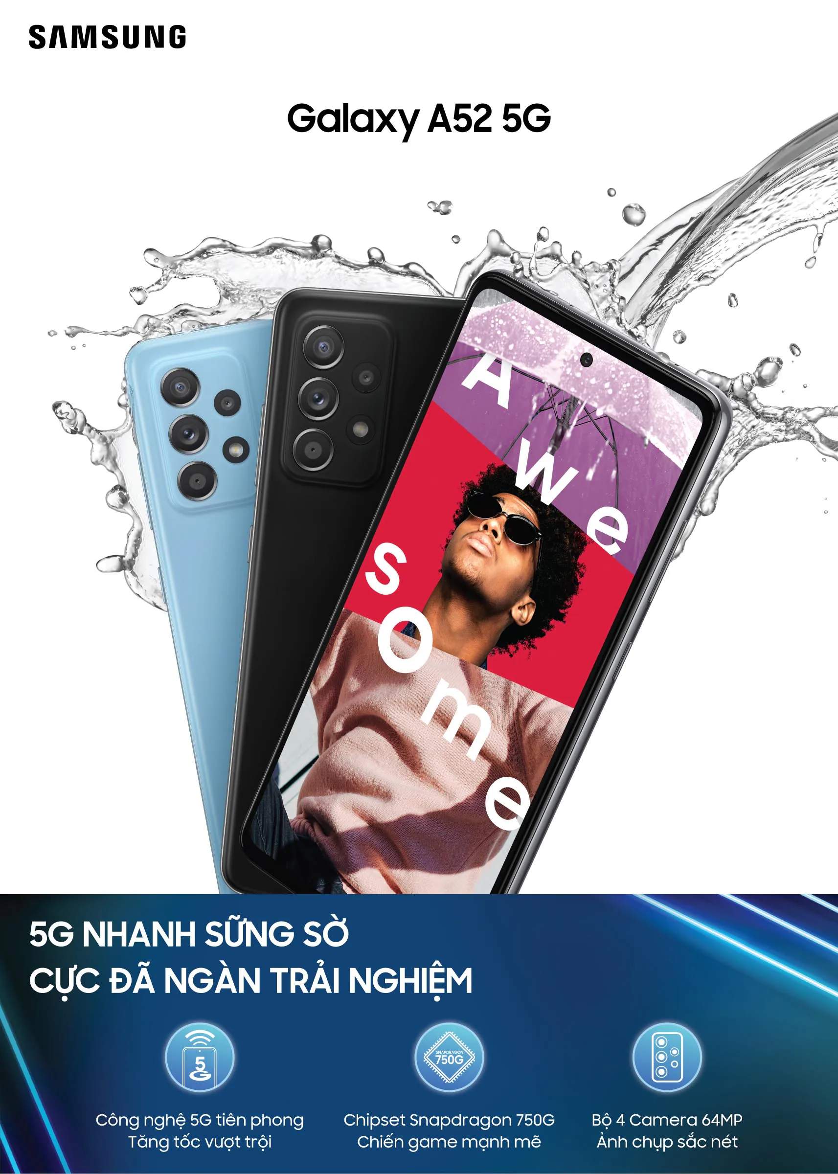 Samsung chính thức bán ra Galaxy A32 5G và Galaxy A52 5G tại Việt Nam