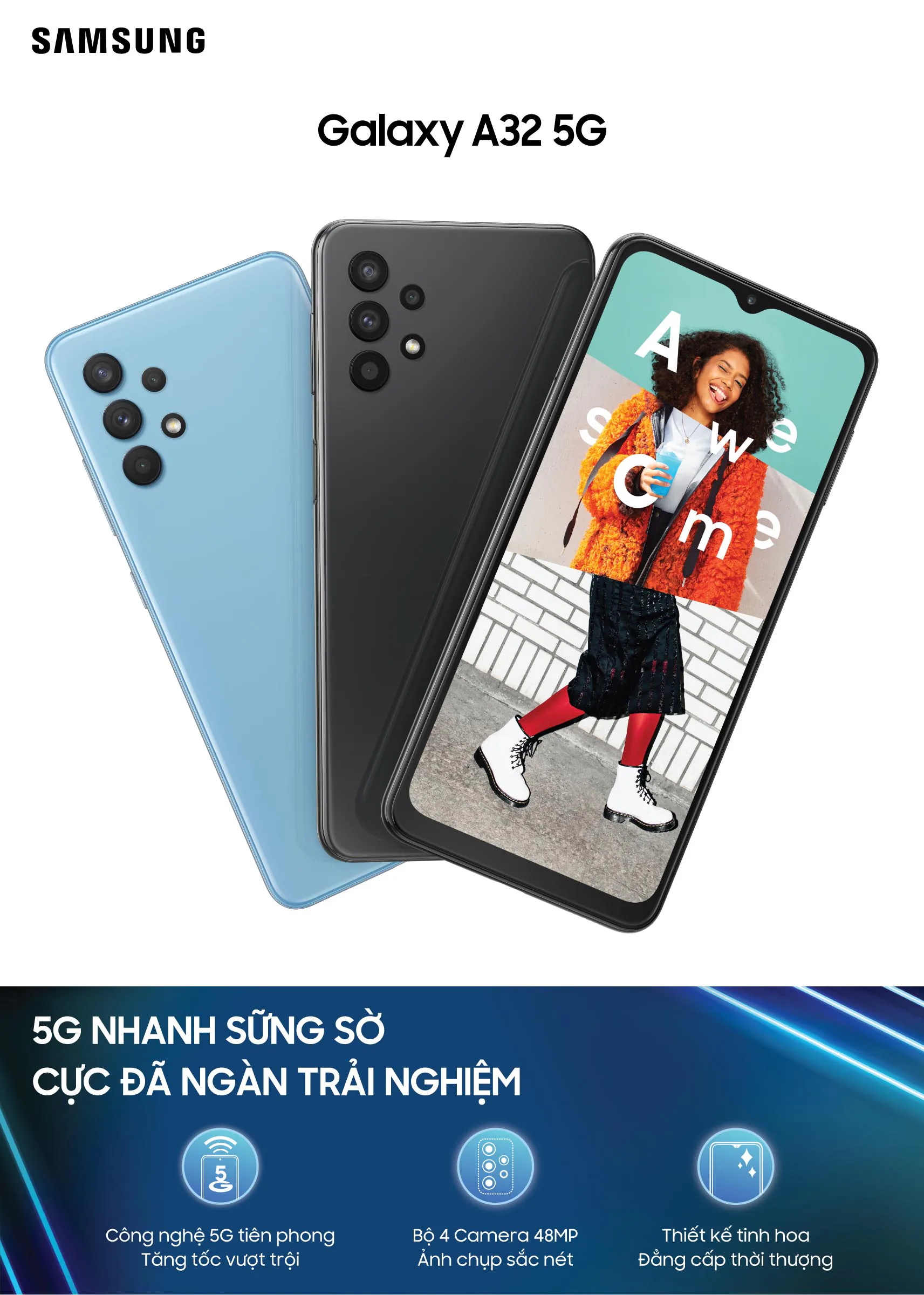Samsung chính thức bán ra Galaxy A32 5G và Galaxy A52 5G tại Việt Nam