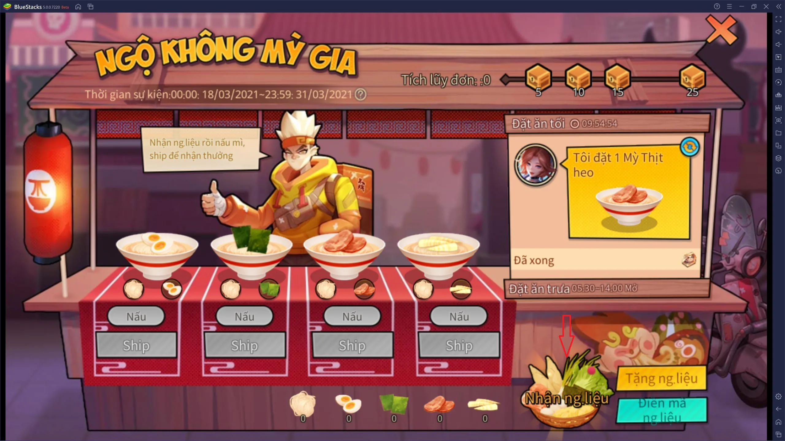 Hướng dẫn cách lấy đá tiến hóa Ngộ Không Nhóc Tì Bá Đạo trong sự kiện Ngộ Không Mì Gia Liên Quân