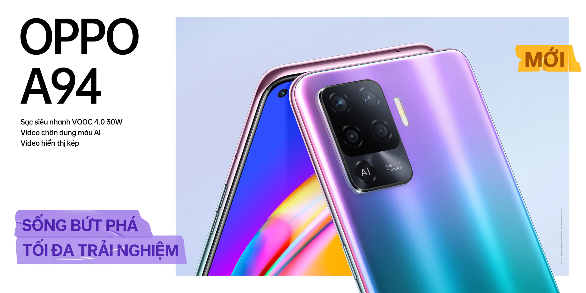 OPPO A94 ra mắt tại Việt Nam với cụm 4 camera ấn tượng, sạc nhanh VOOC 4.0 30W
