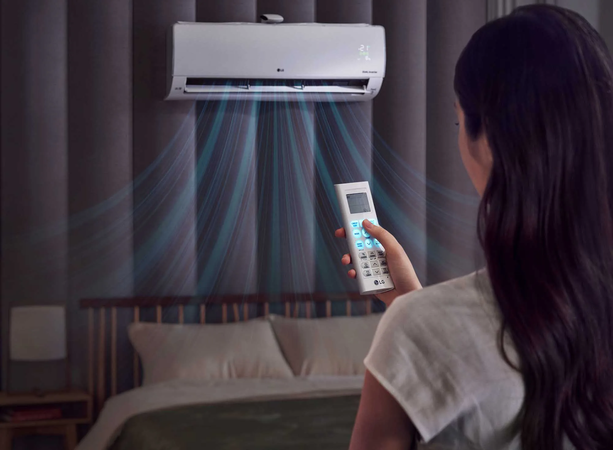 LG giới thiệu Máy điều hoà lọc khí cao cấp LG Dualcool 2021 với công nghệ siêu lọc khí UVNano