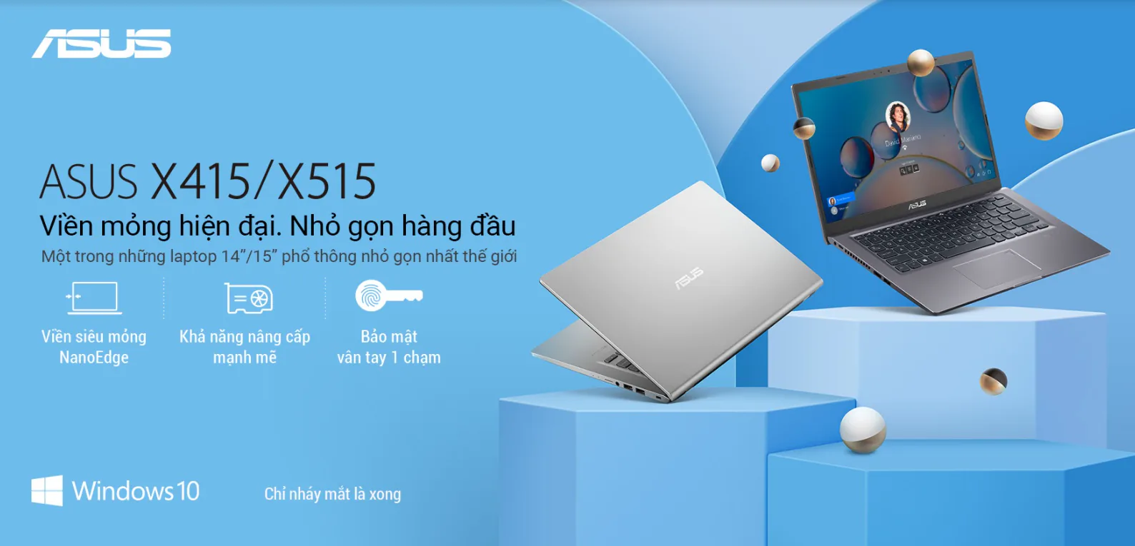 Ra mắt ASUS Laptop 14/15 (X415/X515): laptop di động viền màn hình mỏng; khả năng nâng cấp mạnh mẽ và trải nghiệm toàn diện