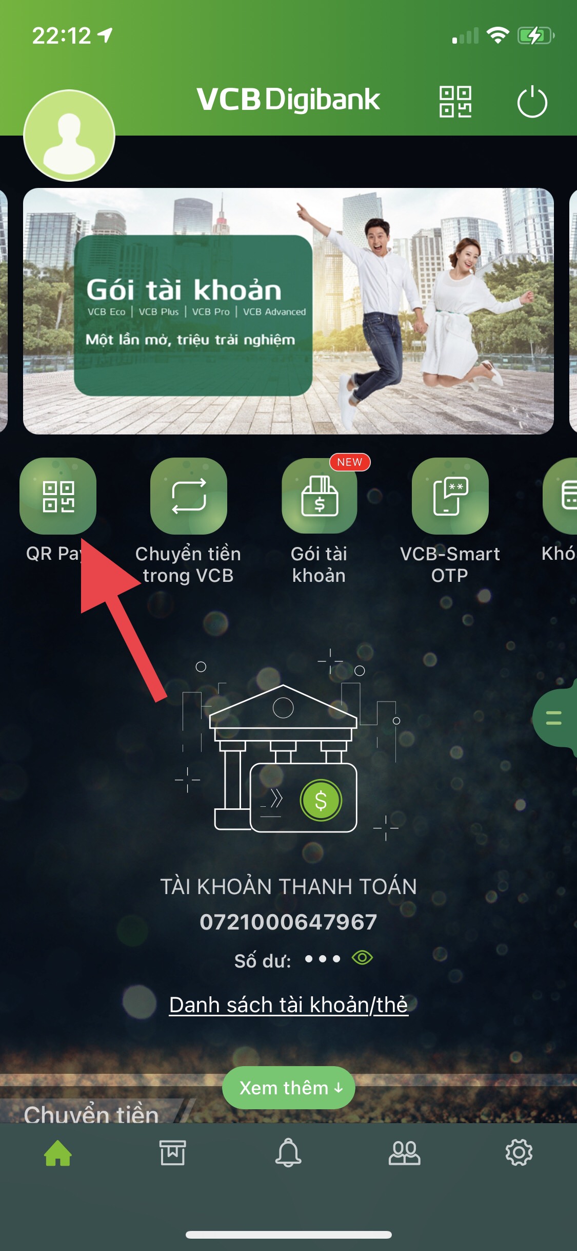 Hướng dẫn cách rút tiền nhanh chóng bằng mã QR Vietcombank